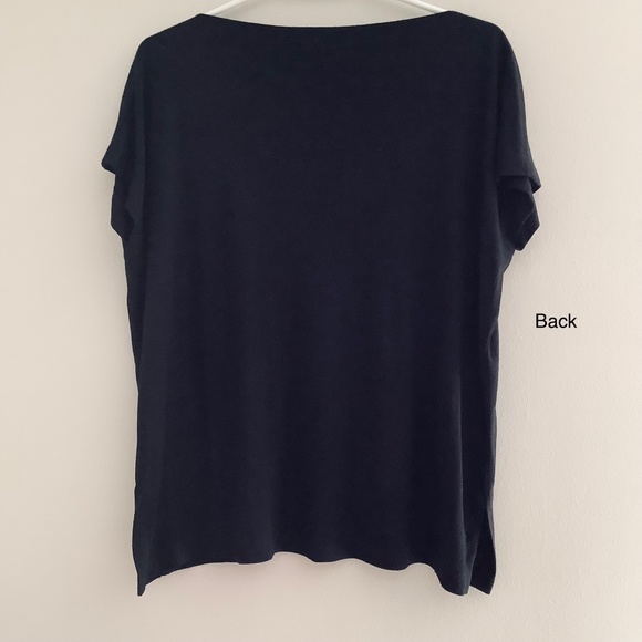Jones NY Boxy Cap Sleeve Tee - Picture 2 of 6